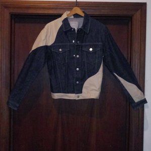 Versace Jean Couture Denim w/Snakeskin Patchwork